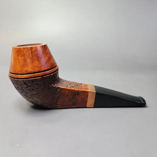 Morgan BlackJack 32 Partially Sandblasted Bulldog Briar Pipe, New - Image 4