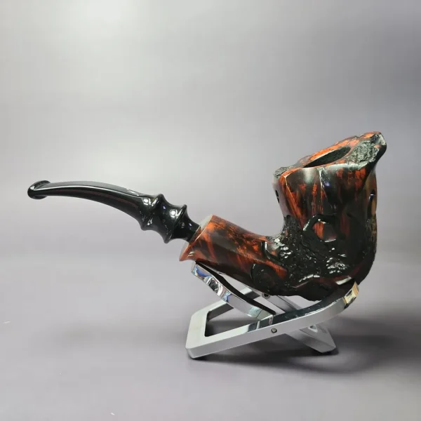 Nording Rusticated Freehand Estate Briar Pipe, Unsmoked - Image 4