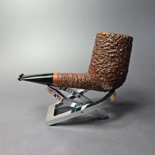 Walt Cannoy Cardinal House Munn E24 Rusticated Nosewarmer Handmade Briar Pipe, New - Image 4