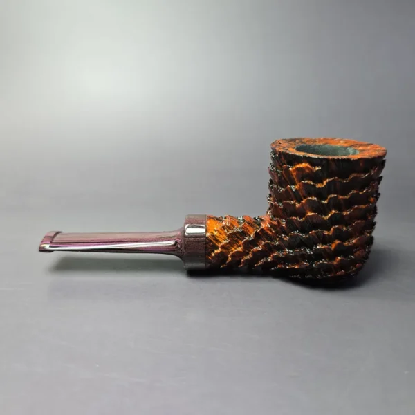 Eclesias Sandblasted Nosewarmer Pot Handmade Briar Pipe, New - Image 4