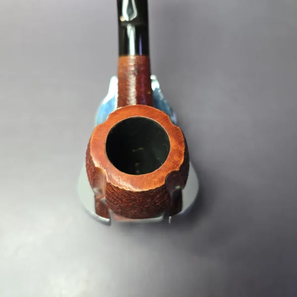 The Quaint 210 Partially Rusticated Bent Billiard Estate Briar Pipe, Italian Estates - Image 4