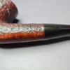 James Upshall w/ Bill Taylor Sandblasted Bent Billiard Estate Briar Pipe, Unsmoked - Image 4