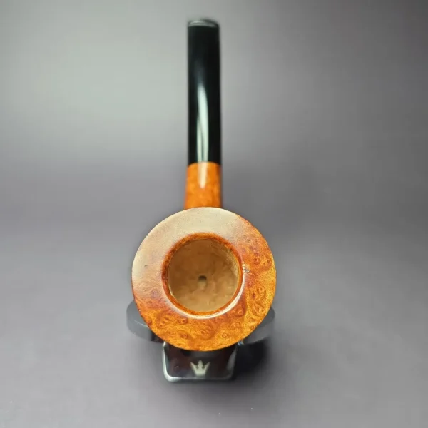 Dave Neeb Smooth Horn Handmade Briar Pipe, New - Image 4