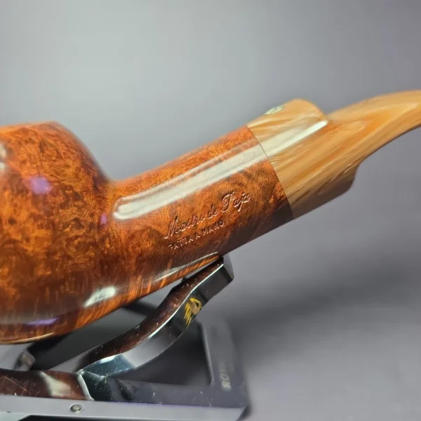 Mastro de Paja Pompei Smooth Author Estate Briar Pipe, Unsmoked - Image 4