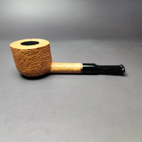 Proxima by Piero Vitale Sandblasted Pot Briar Pipe, New - Image 4