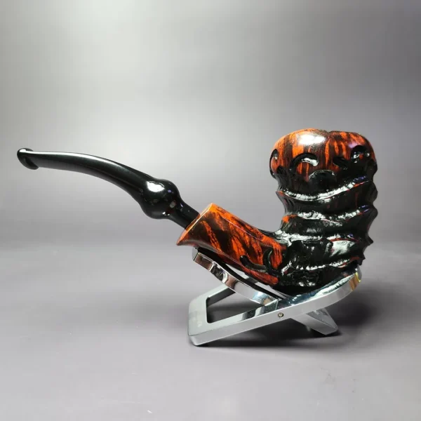 Nording Abstract Rusticated Freehand Briar Pipe, Unsmoked - Image 4