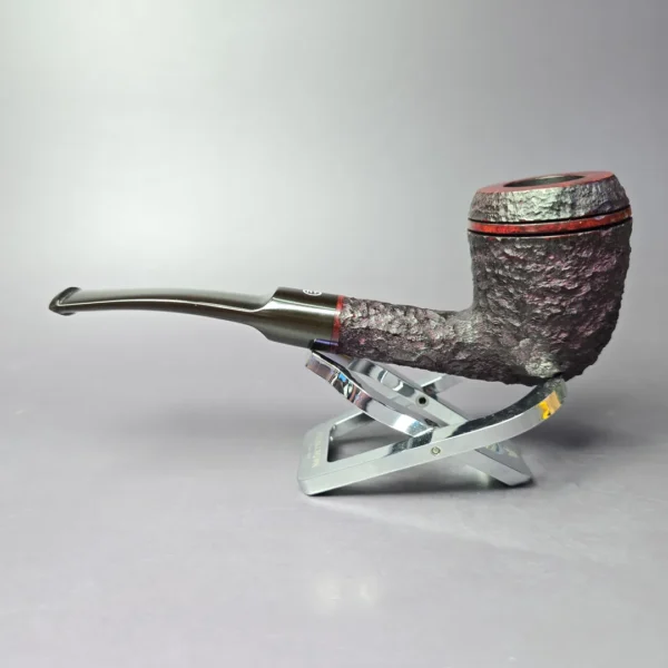 James Upshall Bark Group 6 Rusticated Rhodesian Estate Briar Pipe, Unsmoked - Image 5