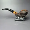 Walt Cannoy Cardinal House Morton Rusticated Rhodesian Handmade Briar Pipe, New - Image 5