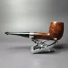 Peterson Aran Nickel Mounted 106 Smooth Billiard Estate Briar Pipe, Irish Estates - Image 5