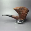 Merchant Service Originals by G. Polla Magnum Sandblasted Freehand Briar Pipe, New - Image 5