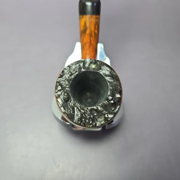WO Larsen Straight Grain 7 Smooth Acorn w/ Plateaux Estate Briar Pipe, Unsmoked - Image 5