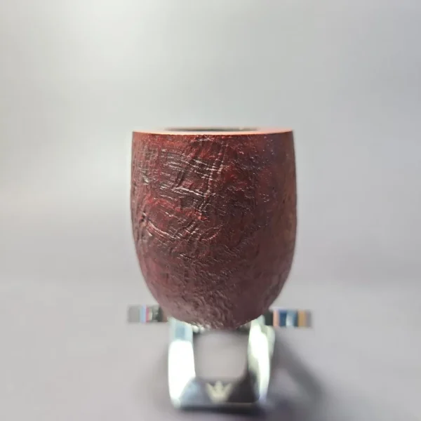 Sean Reum Glacier Sandblasted Billiard Estate Briar Pipe, New - Image 5