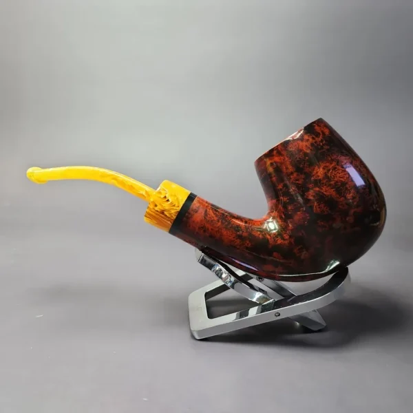 Nording B XL Smooth Bent Billiard Estate Briar Pipe, Unsmoked - Image 5