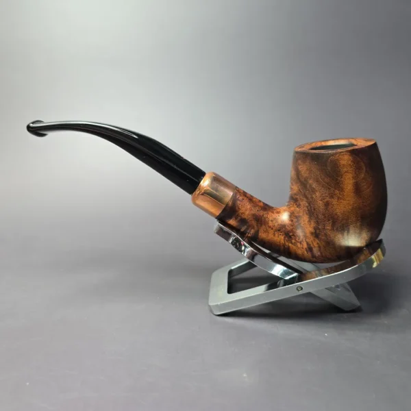 4th Generation Klassisk 401 Smooth Bent Billiard Estate Briar Pipe, Unsmoked - Image 5