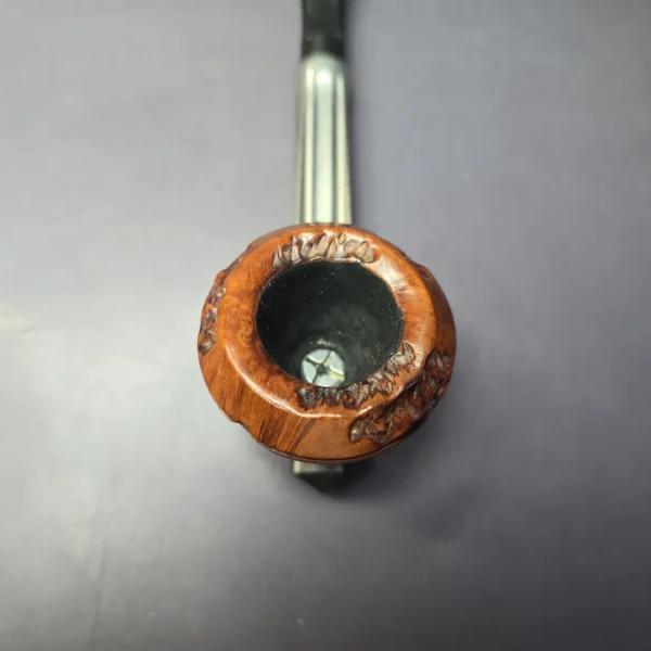 Kirsten CX Rusticated Metal & Briar Estate Pipe, American Estates - Image 5