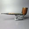 Lord Louis Partially Rusticated Canadian Estate Briar Pipe, American Estates - Image 5