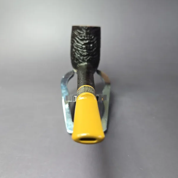 Reid Robertson Sandblasted Lovat w/ Corian Handmade Briar Pipe, New - Image 5