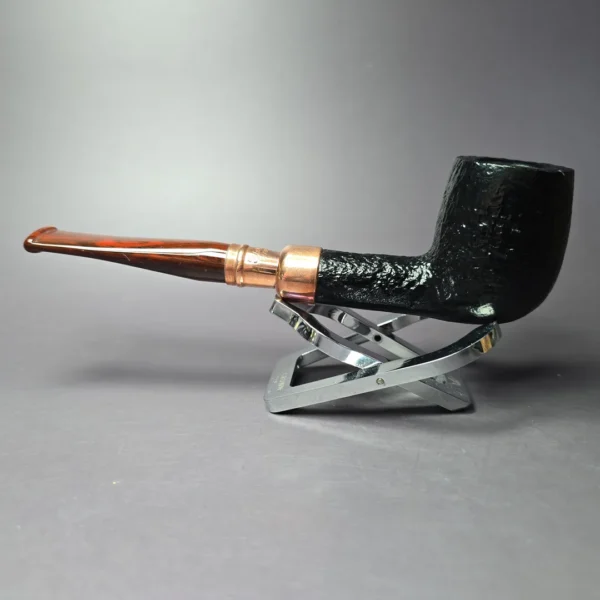 Peterson 2024 Christmas Pipe X105 Sandblasted Billiard Estate Briar Pipe, Irish Estates - Image 5