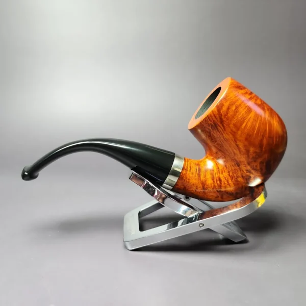 Merchant Service Smooth “Full Bent” Bent Billiard Artisan Briar Pipe, New - Image 5