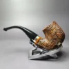Merchant Service Sandblasted "Full Bent" Bent Billiard Briar Pipe, New - Image 5