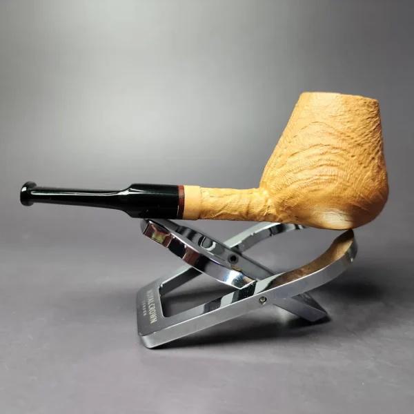 Proxima by Piero Vitale Natural Sandblasted Brandy Briar Pipe, New - Image 5