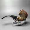 Merchant Service Sandblasted "Full Bent"  Bent Billiard Artisan Briar Pipe, New - Image 5