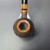 Walt Cannoy Cardinal House Morton Rusticated Rhodesian Handmade Briar Pipe, New - Image 6