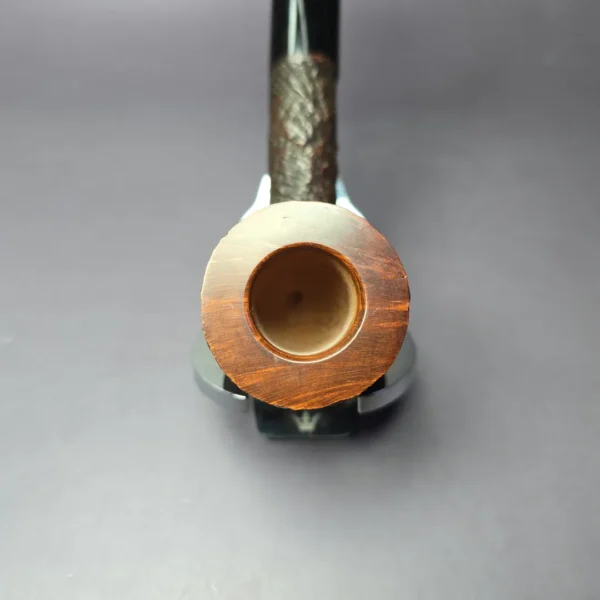 Merchant Service Originals by G. Polla Sandblasted Large Billiard Briar Pipe, New - Image 6