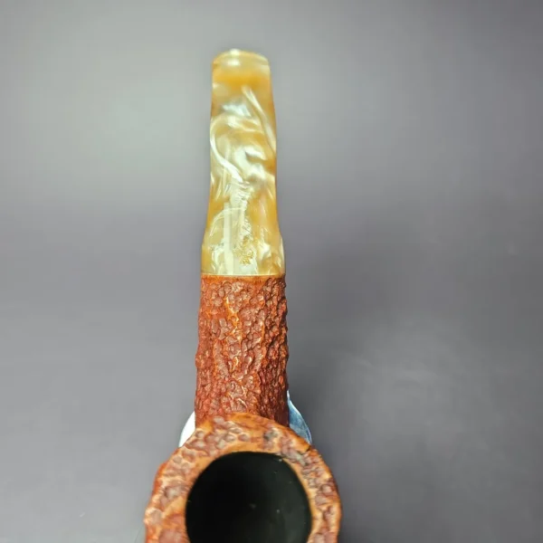 Savinelli Estella Rusticated Freehand Brandy Estate Briar Pipe, Unsmoked - Image 6