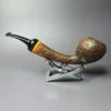 HS Studio "Lars Ivarsson" Sandblasted Acorn Estate Briar Pipe, Unsmoked - Image 6