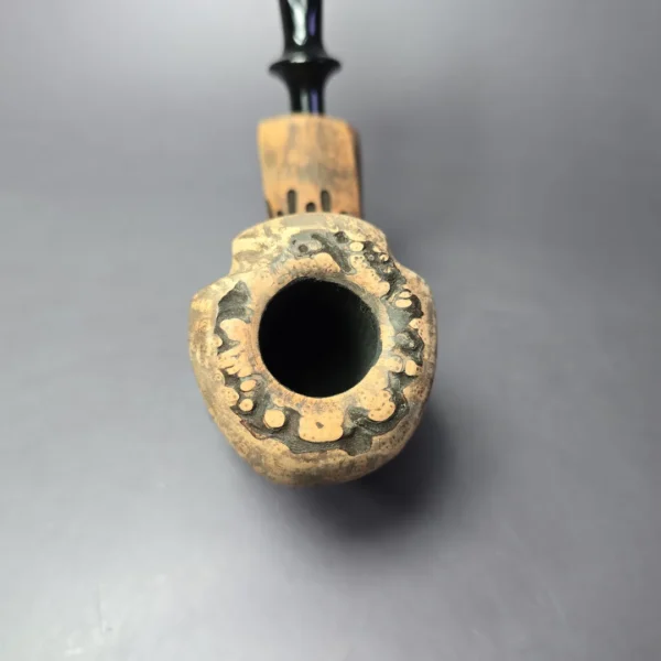 Nording Spruce Partially Rusticated Freehand Estate Briar Pipe, Unsmoked - Image 6