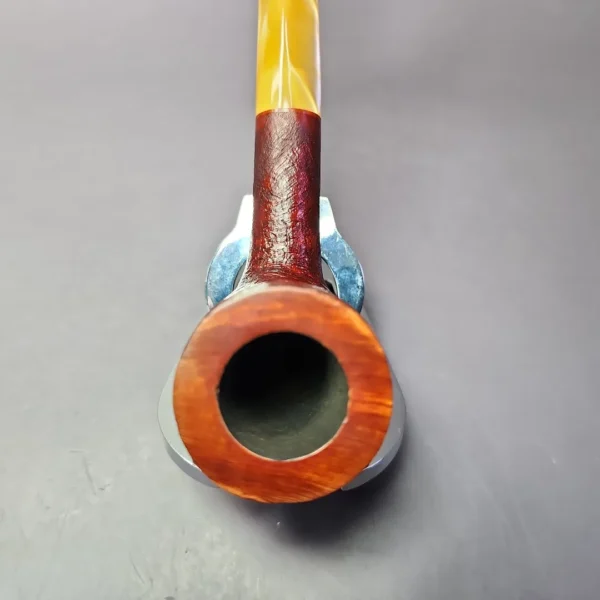Sean Reum Glacier Sandblasted Billiard Estate Briar Pipe, New - Image 6