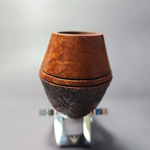 Morgan BlackJack 32 Partially Sandblasted Bulldog Briar Pipe, New - Image 6