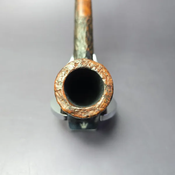 Lord Louis Partially Rusticated Canadian Estate Briar Pipe, American Estates - Image 6