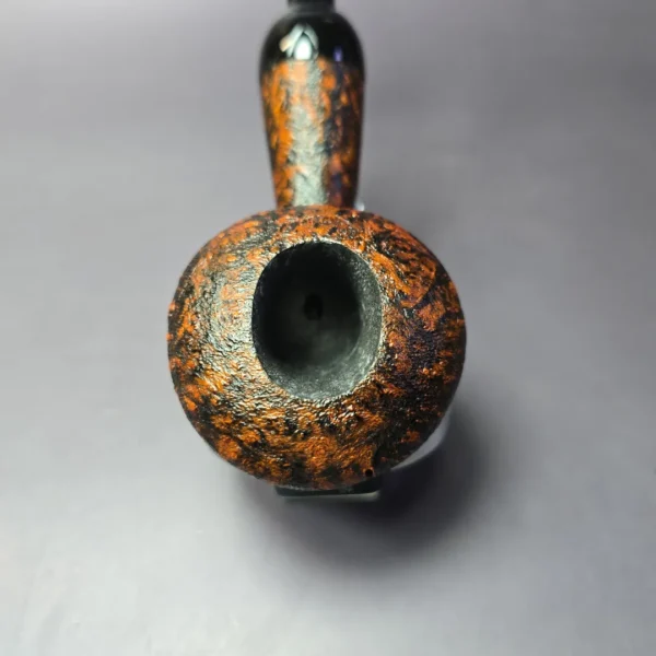 Eclesias Contrast Sandblasted Opera Squat Tomato Handmade Briar Pipe, New - Image 6