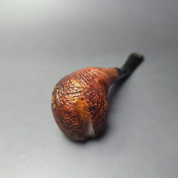 The Quaint 210 Partially Rusticated Bent Billiard Estate Briar Pipe, Italian Estates - Image 6