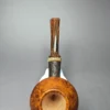 Smith House Partially Sandblasted Rhodesian w/ Horn Handmade Briar Pipe, New - Image 6