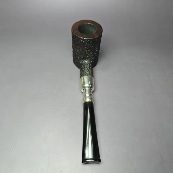 Ferndown Bark 2 Star Silver Spigot Poker Estate Briar Pipe, English Estates - Image 6
