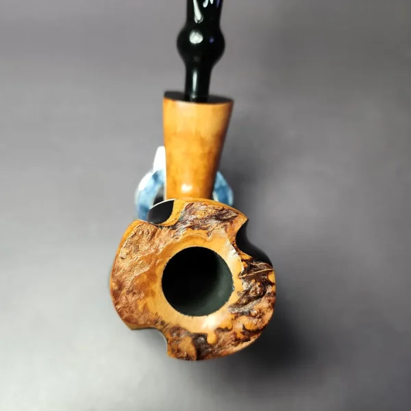 Nording Spiral Partially Rusticated Freehand Estate Briar Pipe, Unsmoked - Image 6