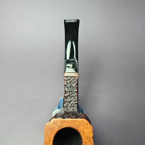 JT Cooke Sandblasted Panel Estate Briar Pipe, American Estates - Image 7