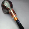 Nording Partially Rusticated Spigot Pot Estate Briar Pipe, Unsmoked - Image 7