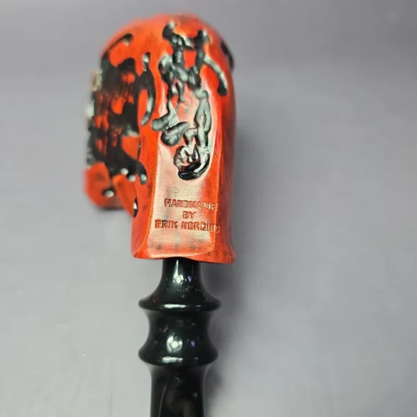 Nording Partially Rusticated Freehand Estate Briar Pipe, Unsmoked - Image 7