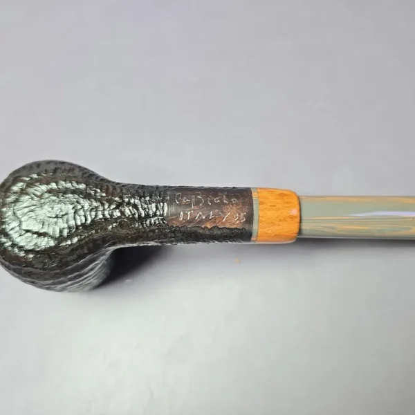 la Biota "Economica" Rusticated Billiard Handmade Briar Pipe, New - Image 7
