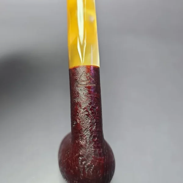 Sean Reum Glacier Sandblasted Featherweight Billiard Briar Pipe, New - Image 7