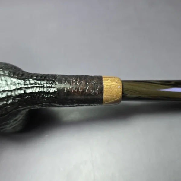 la Biota "Economica" Rusticated Billiard Handmade Briar Pipe, New - Image 7