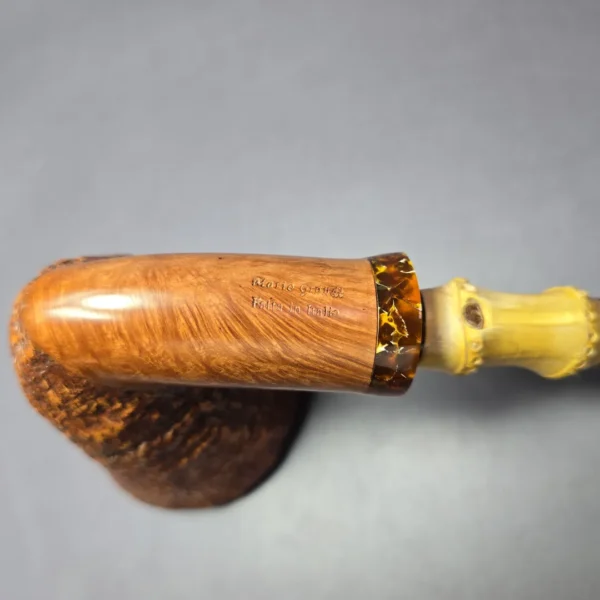 Mario Grandi Magnum Sandblasted Dublin Estate Briar Pipe, Italian Estates - Image 7