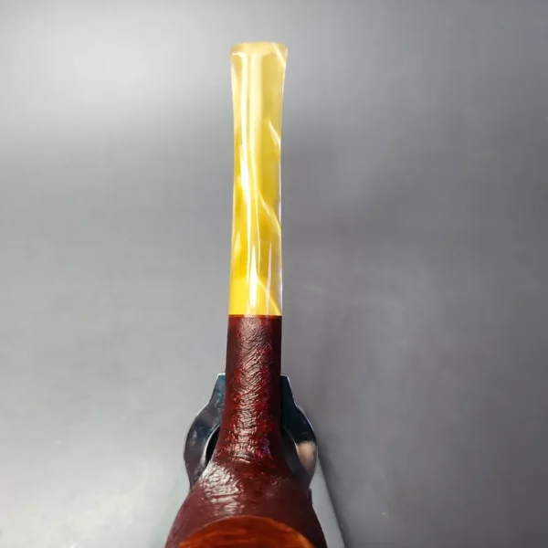 Sean Reum Glacier Sandblasted Billiard Estate Briar Pipe, New - Image 7