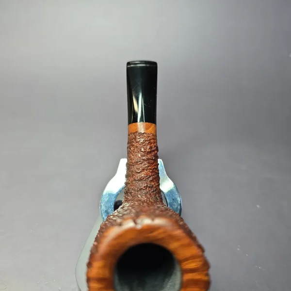 Walt Cannoy Cardinal House Munn E24 Rusticated Nosewarmer Handmade Briar Pipe, New - Image 7