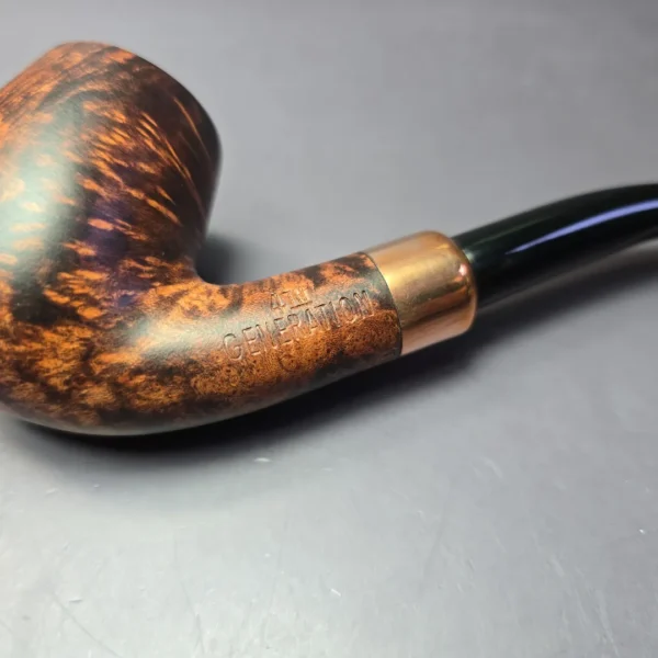 4th Generation Klassisk 401 Smooth Bent Billiard Estate Briar Pipe, Unsmoked - Image 7