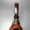 Karim Pipes Partially Rusticated Rhodesian Briar Pipe, Unsmoked - Image 7